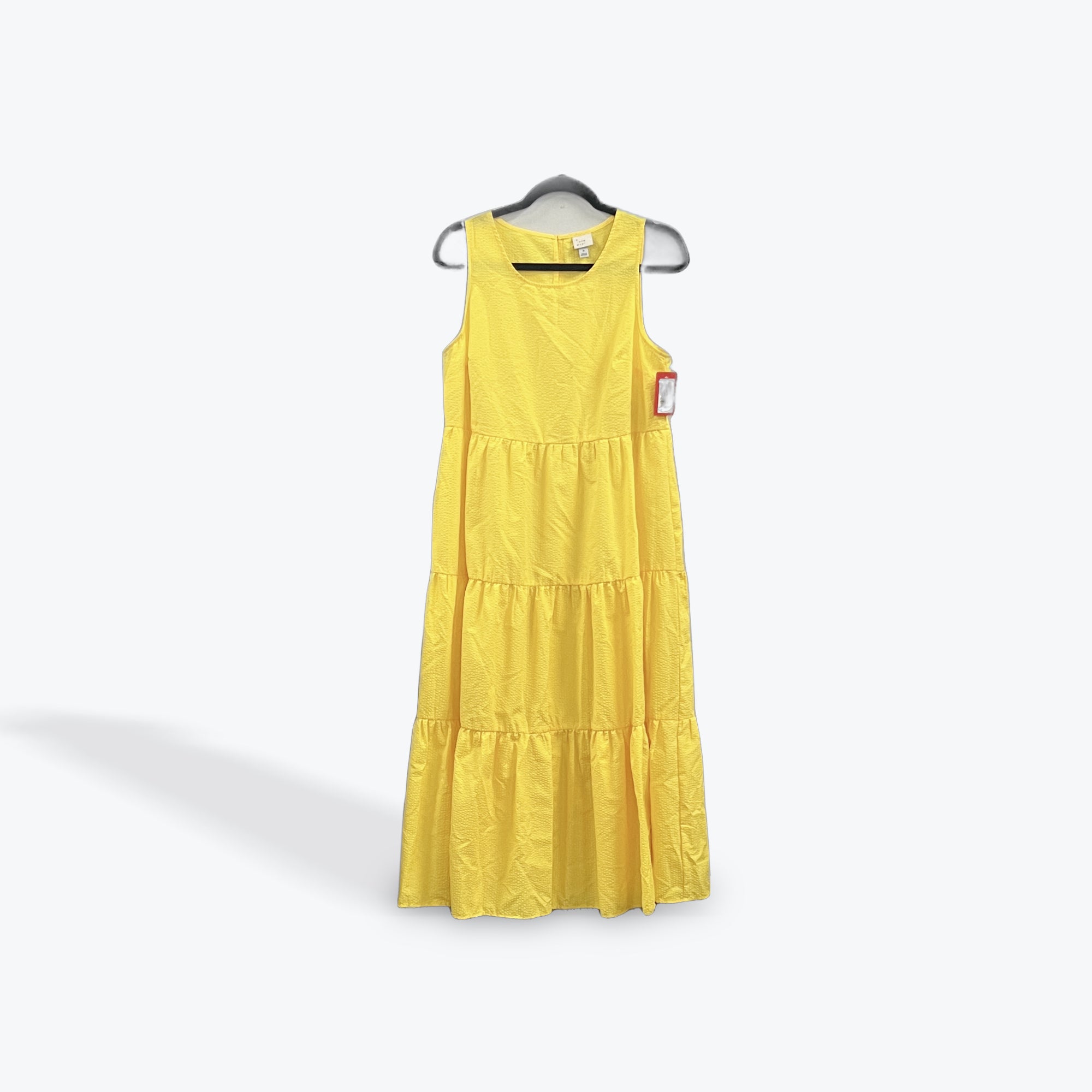 113615804 Size M Yellow Tiered Dress A New Day Womens Dresses